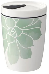 Zielono-biały porcelanowy kubek podróżny Villeroy &amp; Boch Like To Go, 290 ml