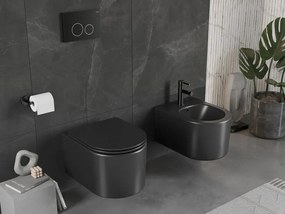 Mexen Sofia miska wc Rimless, czarna mat - 3354XX85