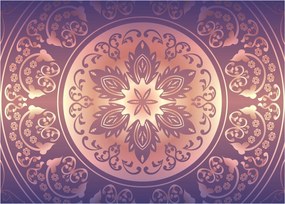 Obraz - Mandala na fioletowym gradiencie (70x50 cm)