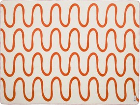 Pomarańczowy koc 150x200 cm Swirl – noo.ma