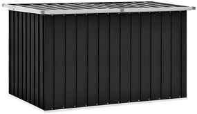 Czarna zamykana skrzynia do ogrodu S5-H84