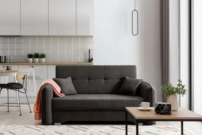 Rozkładana dwuosobowa sofa LAINE, ciemnoszara
