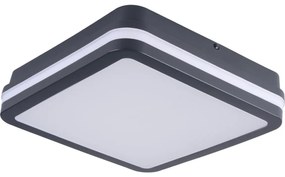 Kanlux 38788 - LED Plafon zew. z czujnikiem BENO 12/18W/230V 3000/3500/4000K IP65 antracyt