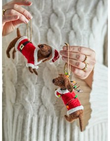 Wełniane ozdoby świąteczne zestaw 2 szt. 12 cm Monty – Bloomingville