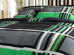 PrzytulneMieszkanie.pl PrzytulneMieszkanie.pl Bawełniana pościel KARO BLEND zielona Rozmiar pościeli: 70 x 90 cm | 140 x 200 cm
