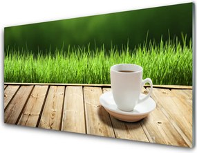 Szkło do Kuchni na Ścianę Chwila Relaksu W Ogrodzie