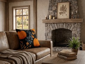 Mikropluszowa poszewka na poduszkę PUMPKINZA 45x45 cm, kolorowa