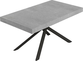 Stół rozkładany Niket 160/244x80 cm nogi betonowe antracytowe