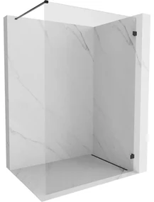 Mexen Lunar ścianka prysznicowa Walk-in prawa 70 x 200 cm, transparent 8 mm, czarna - 830-070-000-70-00-P
