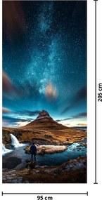 Fototapeta na drzwi - Niebieska Droga Mleczna (95x205cm)