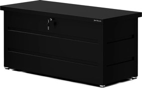Metalowa skrzynia ogrodowa Carrie 360 litrów, 119 × 58 × 52 cm, kolor czarny