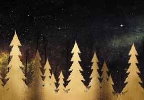 Fototapeta - Złota noc (196x136 cm)
