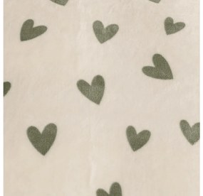 PrzytulneMieszkanie.pl PrzytulneMieszkanie.pl Pościel z mikropluszu HEARTINO kremowa Rozmiar pościeli: 70 x 90 cm | 140 x 220 cm