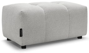 Jasnoszary podnóżek z tkaniny szenilowej Roxelane – Bobochic Paris