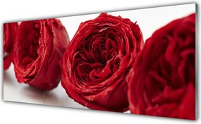 Panel Szklany Bukiet Herbacianych Róż