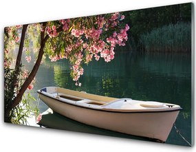 Szkło Ozdobne do Kuchni Łódka Pod Rozłożystym Drzewem