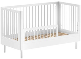 Białe łóżeczko z litego drewna bukowego 70x140 cm Forrest – Vipack