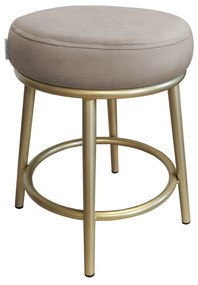 Taboret Ben noga metalowa złota MG09