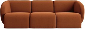 Aksamitna sofa w kolorze terakoty 244 cm Lani – Makamii