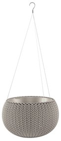 Keter Doniczka wisząca Cozies S beżowy, 3,2 l, 28x 18 cm