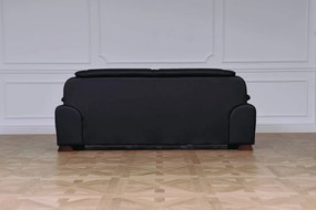 Skórzana kanapa gabinetowa 3-osobowa Palladio, wykonana ze skóry naturalnej, do wyboru kolor brązowy, czarny i kremowy. Wygodna sofa do biura. Klasyczny stylowy design. Meble gabinetowe Prestige.