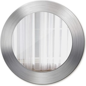 Lustro dekoracyjne okrągłe Błyszcząca stal