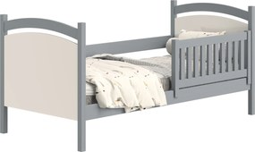 Łóżko dziecięce Amely 80x180 z tablicą suchościeralną - szary