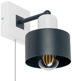 Antracytowo-biały kinkiet LED SHWD-AN10x10WE jednopunktowy z litego dr