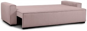 Trzyosobowa sofa rozkładana SMART różowa
