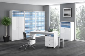 Biurko w wysokim połysku Milano Hubertus HGW