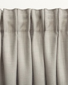 Zasłona na taśmie marszczącej strukturalna szara 140 x 280 cm 1 szt.
