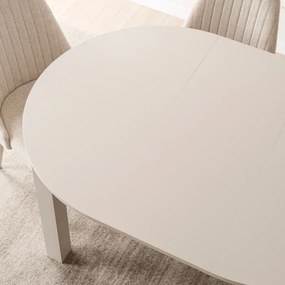 Stół Okrągły Rozkładany HARRY 102-142 cm Kaszmir Japandi