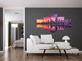 Obraz - Budda podczas zachodu słońca (125x70 cm)