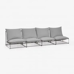 Amaro 4-częściowa Modułowa Sofa Ogrodowa Grey - Sklum