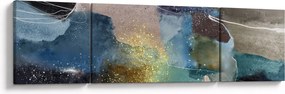 Obraz - Akwarelowa abstrakcja (170x50 cm)