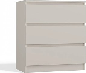 Komoda: 3 szuflady, kaszmir, 40 x 75 x 70 cm