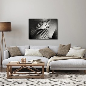 Obraz - Lotos w rękach Buddy (70x50 cm)