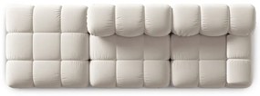 Beżowa aksamitna sofa modułowa 282 cm Bellis – Micadoni