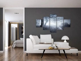 Obraz- Droga we mgle (125x70 cm)
