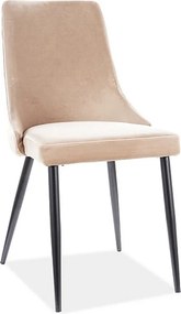 Krzesło PIANO B VELVET beżowe