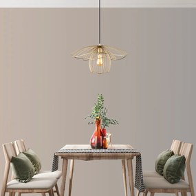 Lampa wisząca w kolorze złota Squid Lighting Root, wys. 123 cm