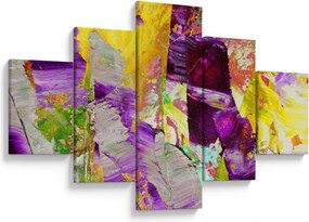 Obraz abstrakcji - malarstwo (125x70 cm)