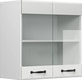Szklana szafka kuchenna biały domek wiejski 60x31x60 r-line