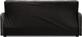 Sofa z Funkcją Spania ARIA Wersalka Rozkładana Dwuosobowa Welurowa Szara Nowoczesna do Salonu