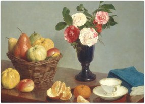 Obraz - Henri Fantin-Latour, Still  Life, reprodukcje (70x50 cm)