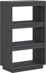 Szary regał minimalistyczny z drewna T7-C98