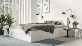 Łóżko 120cm x 200cm Otwierane z boku | BIAŁE | Pojemnik + Stelaż