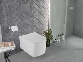 Mexen Vivo miska wc Rimless Tornado z deską wolnoopadającą slim, duroplast, biała połysk - 30610200T