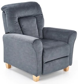 Popielaty fotel dla seniora H7-S61