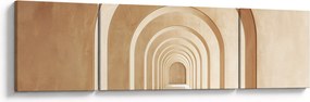 Obraz - Beżowe przejście (170x50 cm)